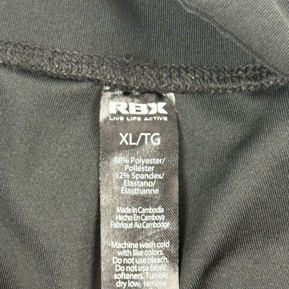 RBX Athletic Pants Womens XL Crop Gray Black - Picture 2 of 9